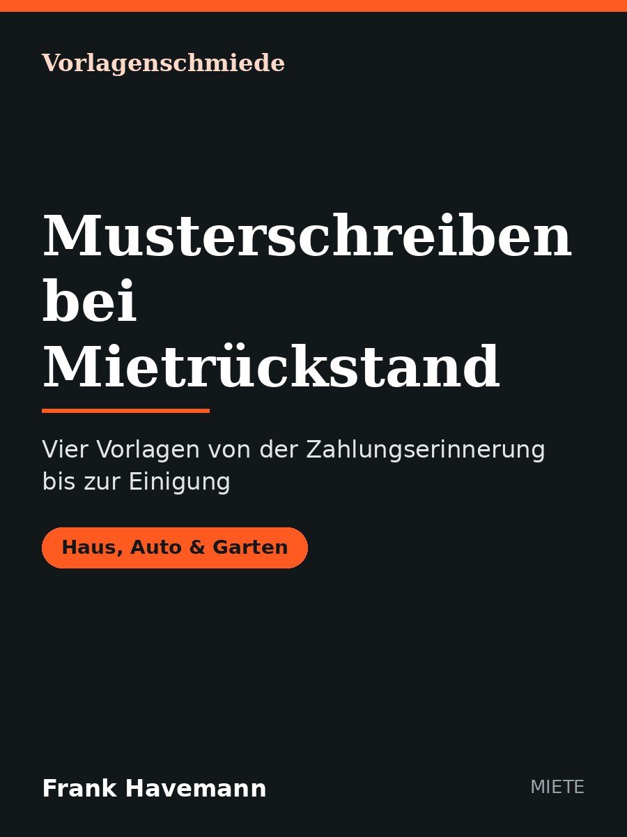 Musterschreiben bei Mietrückstand